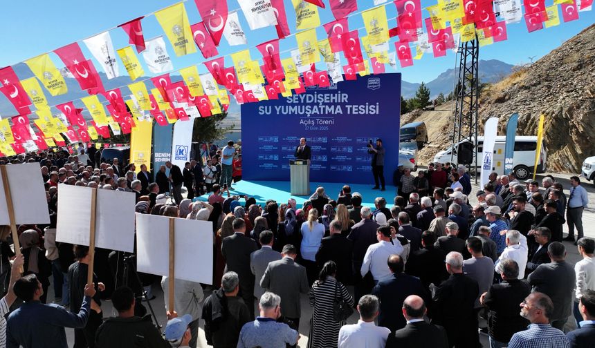 Seydişehir'de Çaltepesi Su Yumuşatma Tesisi'nin açılışı yapıldı