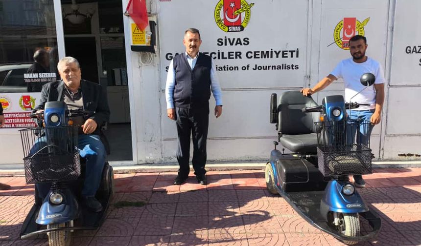 Sivas Gazeteciler Cemiyetinden engeli vatandaşlara destek