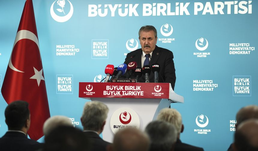 BBP Genel Başkanı Destici, basın toplantısı düzenledi: