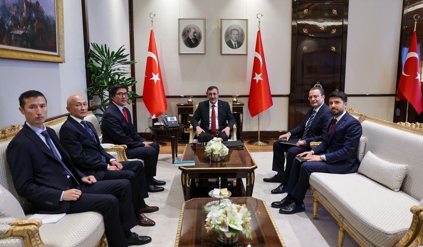 Cumhurbaşkanı Yardımcısı Yılmaz, Kırgızistan Bakanlar Kurulu Başkan Yardımcısı Baysalov'u kabul etti