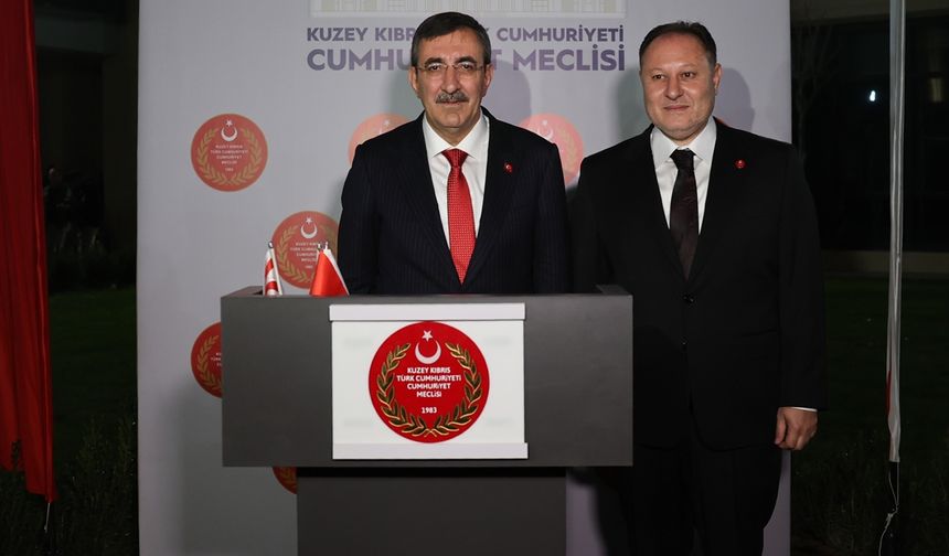 Cumhurbaşkanı Yardımcısı Yılmaz, KKTC Cumhuriyet Meclisi'nde düzenlenen resepsiyona katıldı