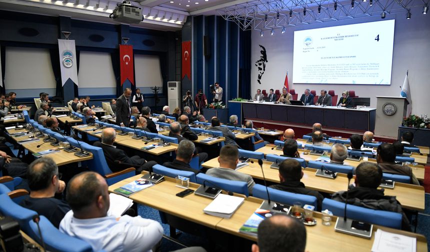 Kayseri Büyükşehir Belediyesi kasım ayı meclis toplantısı yapıldı