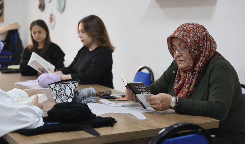 Nevşehir KAÇEM'deki kadın kursiyerler kitap okuma etkinliğinde buluştu
