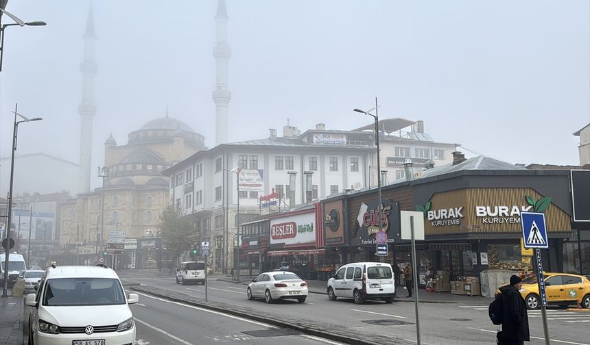 Sivas'ta sis etkili oldu