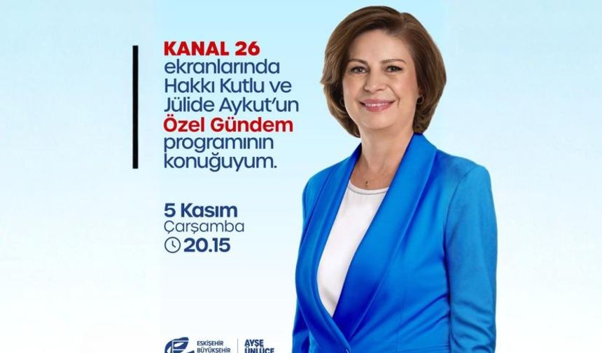 Kanal 26’da Bu Akşam: Ayşe Ünlüce Canlı Yayında!