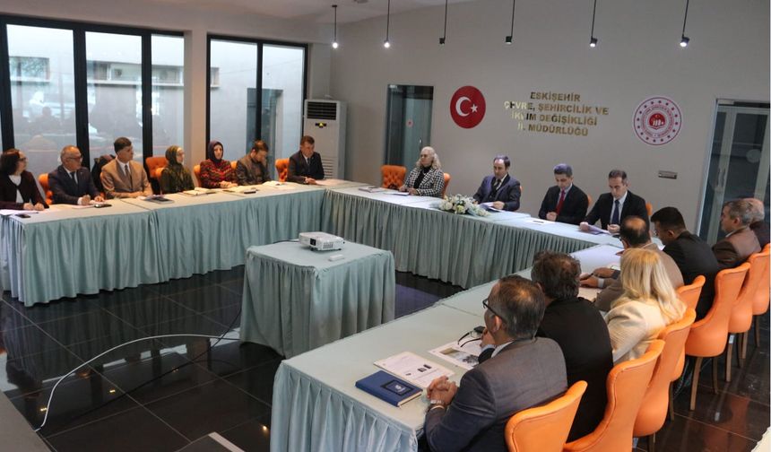 Eskişehir Çevre, Şehircilik ve İklim Değişikliği İl Müdürlüğünün yıl sonu değerlendirme toplantısı yapıldı