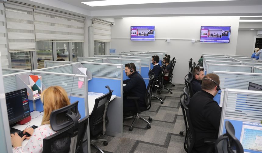 Kayseri'de Alo 153 İletişim Merkezi, 2025'te 1 milyon 193 bin çağrıya cevap verdi