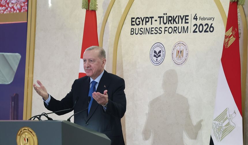 Cumhurbaşkanı Erdoğan, Türkiye-Mısır İş Forumu Kapanış Oturumu'nda konuştu: (1)
