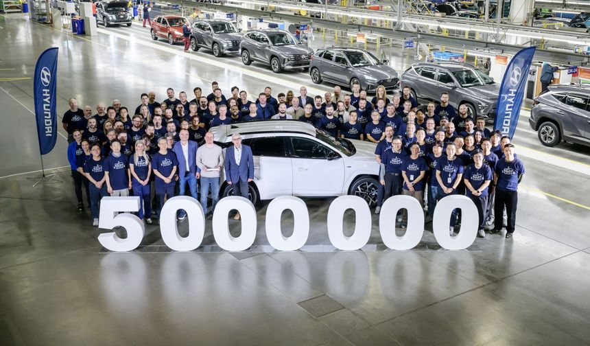 Hyundai Çekya fabrikasında 5 milyonuncu aracını üretti