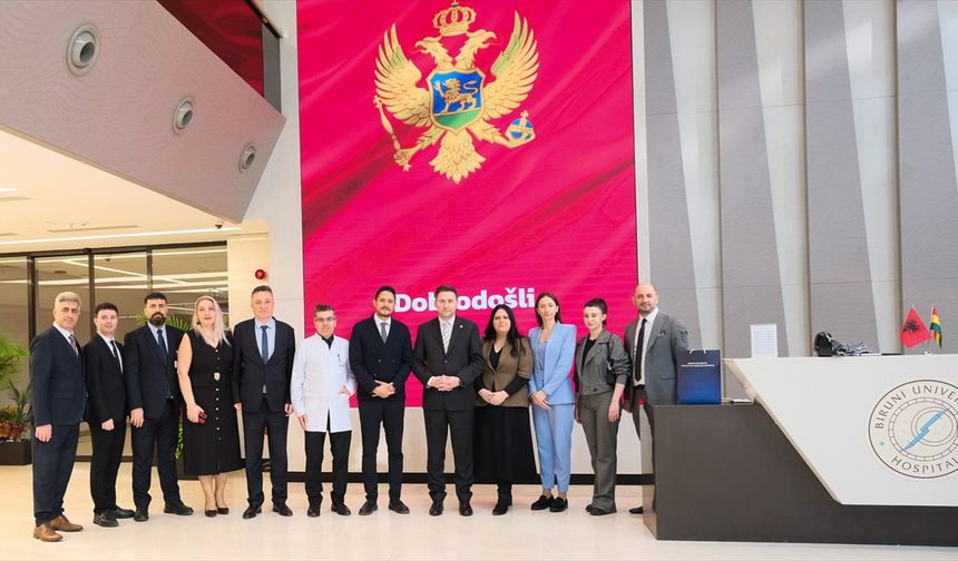 Karadağ Sağlık Bakanı Simun Biruni Üniversitesi Tıp Fakültesi Hastanesini ziyaret etti