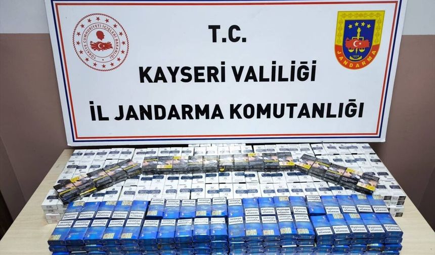 Kayseri'de 619 paket bandrolsüz kaçak sigara ele geçirildi