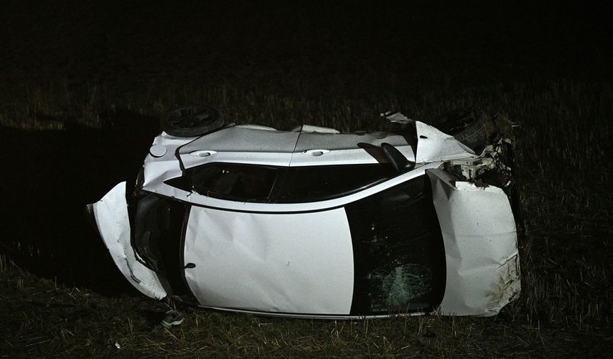 Kayseri'de devrilen otomobildeki 1 kişi öldü, 4 kişi yaralandı