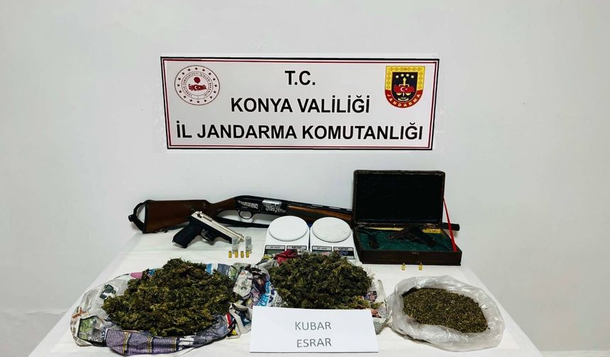 Konya'da uyuşturucu operasyonunda 1 şüpheli yakalandı