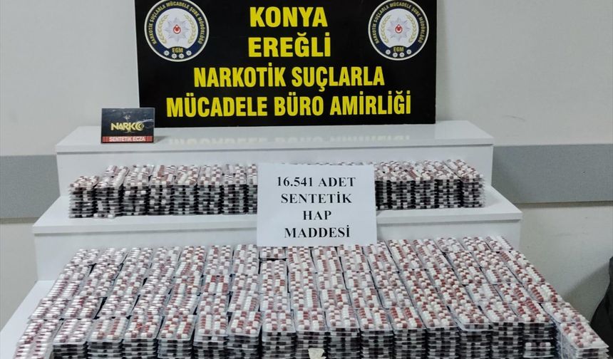 Konya'da uyuşturucu operasyonunda 3 şüpheli tutuklandı