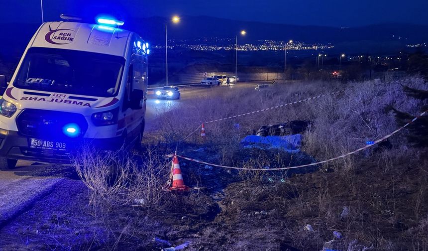Nevşehir'de devrilen motosikletin sürücüsü hayatını kaybetti