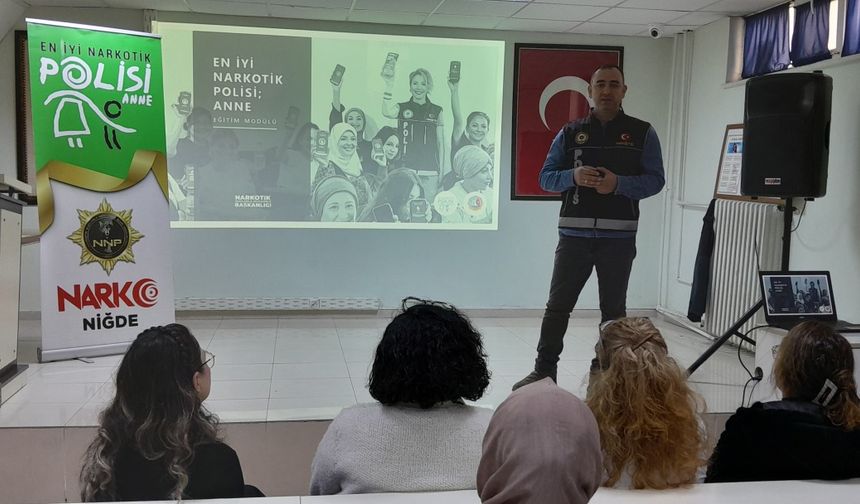 Niğde'de uyuşturucu kullanımını önlemeye yönelik bilgilendirme yapıldı
