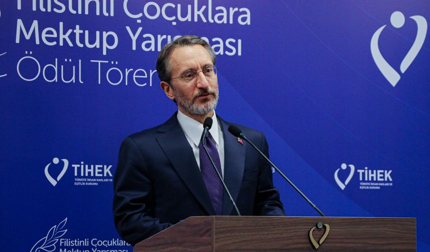 TİHEK'in 'Filistinli Çocuklara Mektup' yarışmasında ödüller sahiplerine verildi