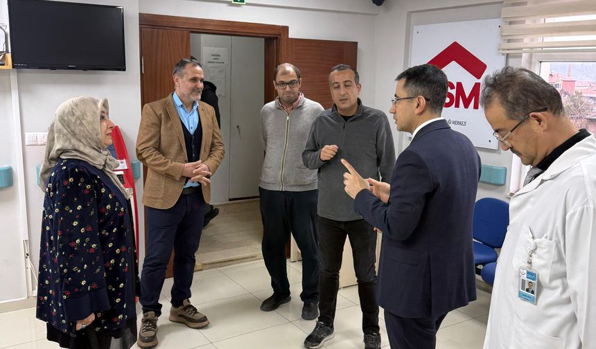 Yahşihan Kaymakamı Kasman'dan Aile Sağlığı Merkezine ziyaret