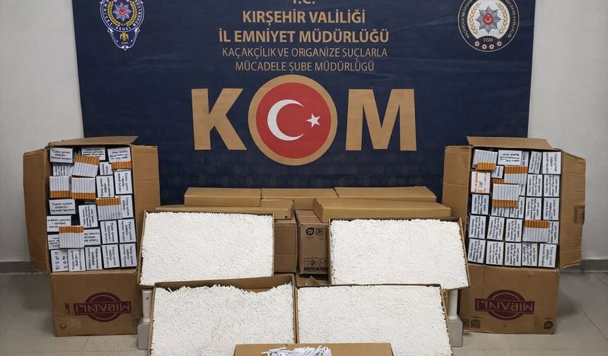 Kırşehir'de 72 bin makaron ele geçirildi