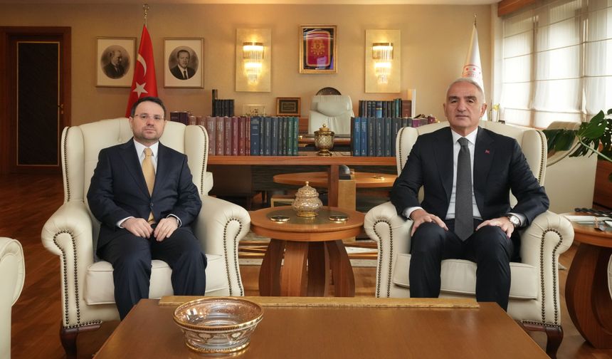 Kültür ve Turizm Bakanı Ersoy, Adalet Bakanı Gürlek'i ağırladı