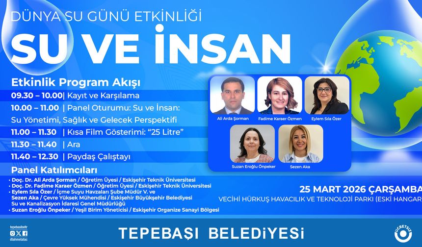 Tepebaşı'nda 'Su ve İnsan' paneli düzenlenecek